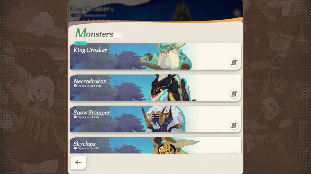 afk journey monsters